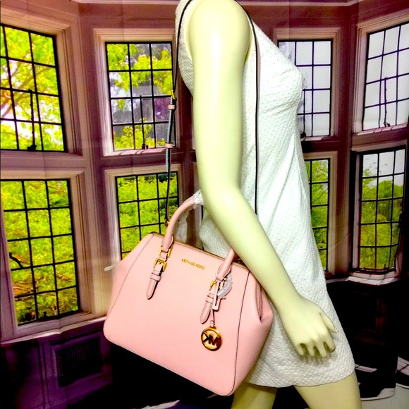 NWT Michael Kors Charlotte large Satchel Handbag - Picture 2 of 12